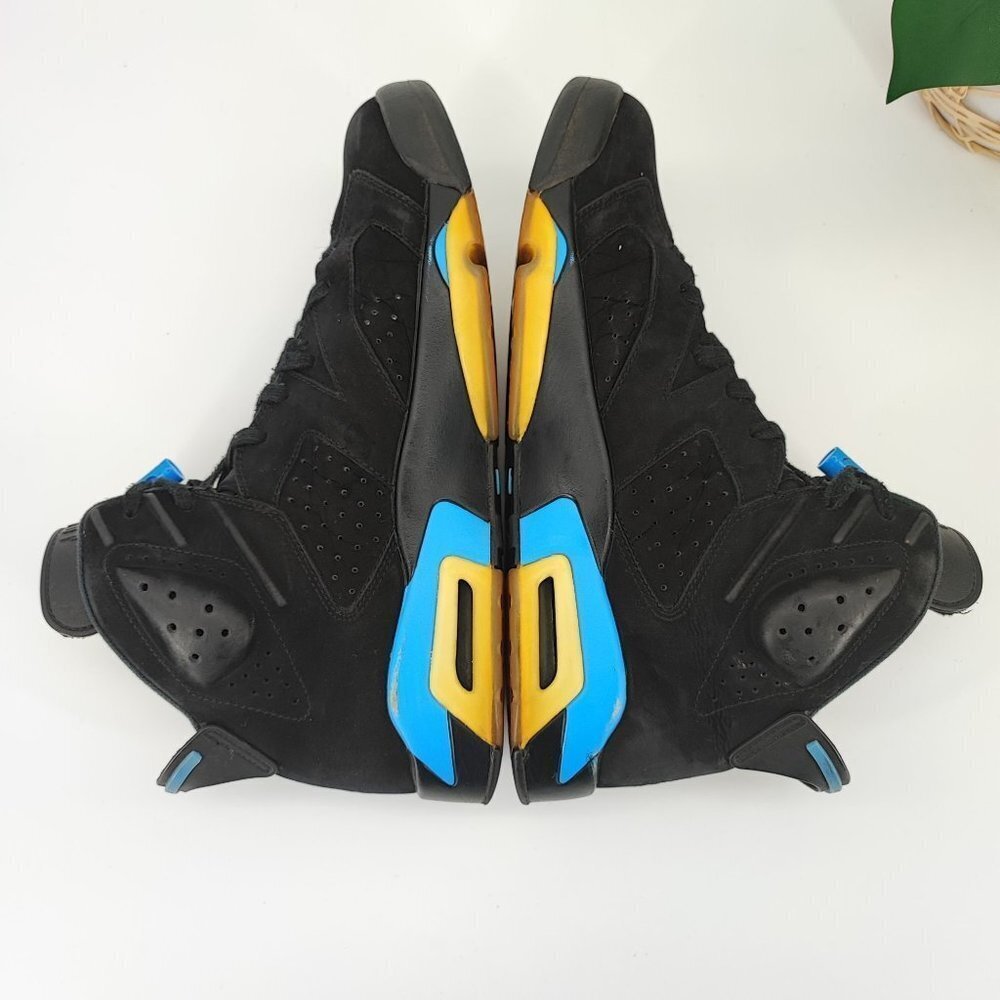 Nike Men's Air Jordan 6 Retro Tar Heels UNC 2017 Black Sneakers Size 11 - Picture 5 of 8